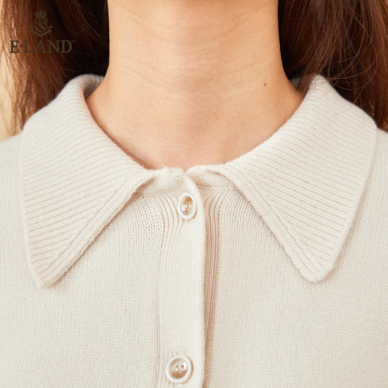 eland2020秋季新款日系慵懒风开衫 衣恋集团outlets店毛衣