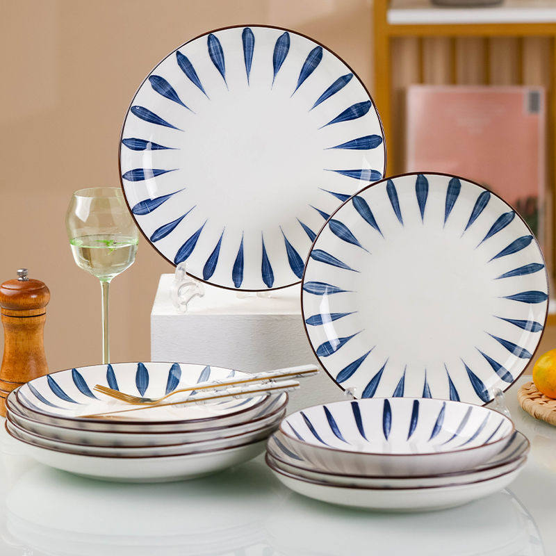 2023新款餐盘子陶瓷9/10英寸大号盘子菜盘家用日式网红牛排盘深盘,淘宝优惠券,粉丝福利购,淘宝优惠卷