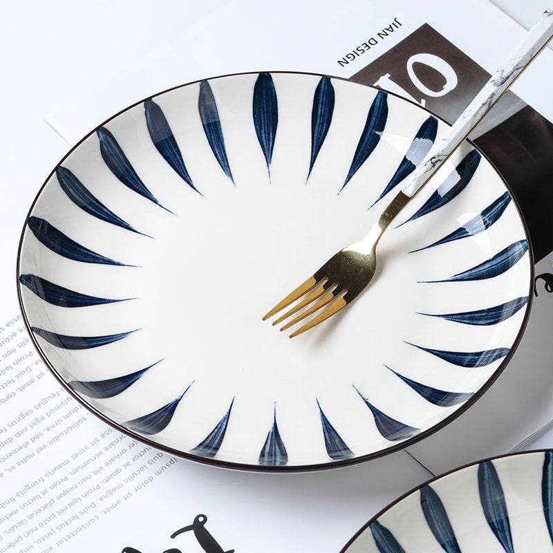 2023新款餐盘子陶瓷9/10英寸大号盘子菜盘家用日式网红牛排盘深盘,淘宝优惠券,粉丝福利购,淘宝优惠卷