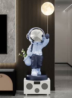 太空人宇航员K歌蓝牙音响大摆件