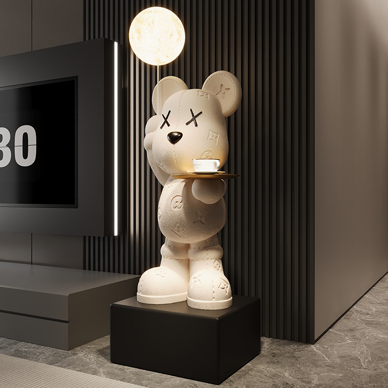轻奢客厅暴力熊摆件大型落地存钱罐蓝牙音响月球灯搬家乔迁礼物,淘宝优惠券,粉丝福利购,淘宝优惠卷