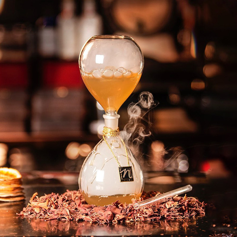 Inmeet饮迷创意沙漏鸡尾酒杯酒吧分子调酒玻璃杯子酒吧烟熏调酒杯,淘宝优惠券,粉丝福利购,淘宝优惠卷