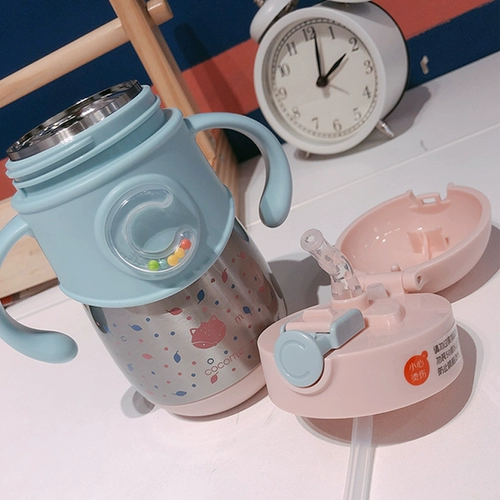 Детский стакан, детская трубочка, портативный чайник для детского сада для выхода на улицу со стаканом