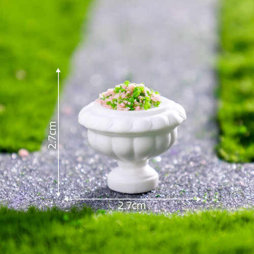 跨境微景观模型造景神器仿真欧式小花盆园艺材料迷你桌面小摆件 - 图3