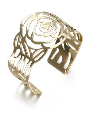 bracelet women jewelry catenary简约玫瑰花镂空手镯女浴毛巾扣