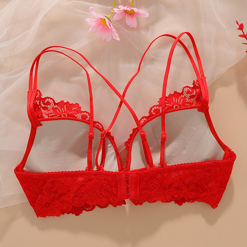 本命年内衣套装红色新娘性感文胸 樱莉嘉文胸