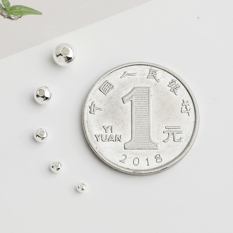 999足银珠子散珠光珠配件DIY编绳小银珠圆珠串珠手链纯银饰品配件,淘宝优惠券,粉丝福利购,淘宝优惠卷