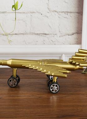 子弹壳工艺品景区旅游纪念品家居装饰品工艺礼品14.5两节飞机