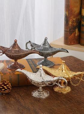 阿拉丁神灯新款特小号大号都有金属许愿灯艺术摆件复古欧式工艺品