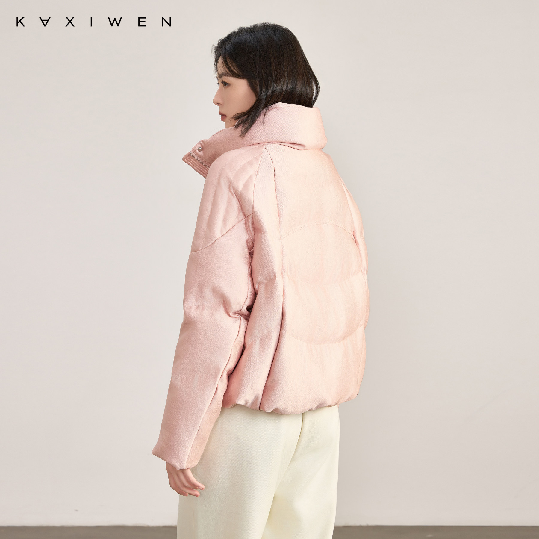 佧茜文休闲百搭羽绒服2025冬季新款日常通勤蓬松立领保暖外套,淘宝优惠券,粉丝福利购,淘宝优惠卷