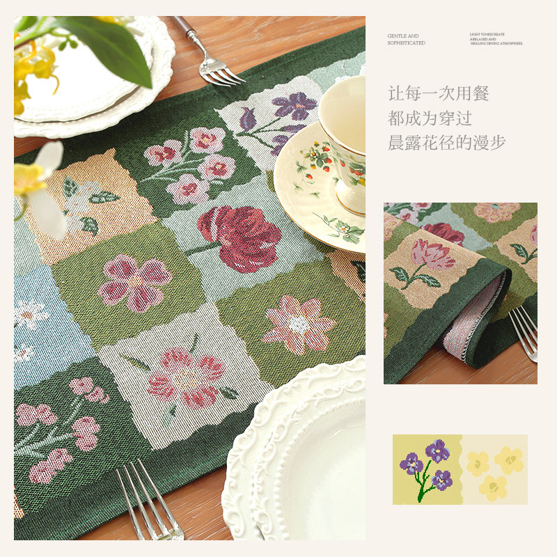 新款轻奢桌布美式复古桌旗田园风长条巾斗柜盖布高级感盖巾茶席25,淘宝优惠券,粉丝福利购,淘宝优惠卷