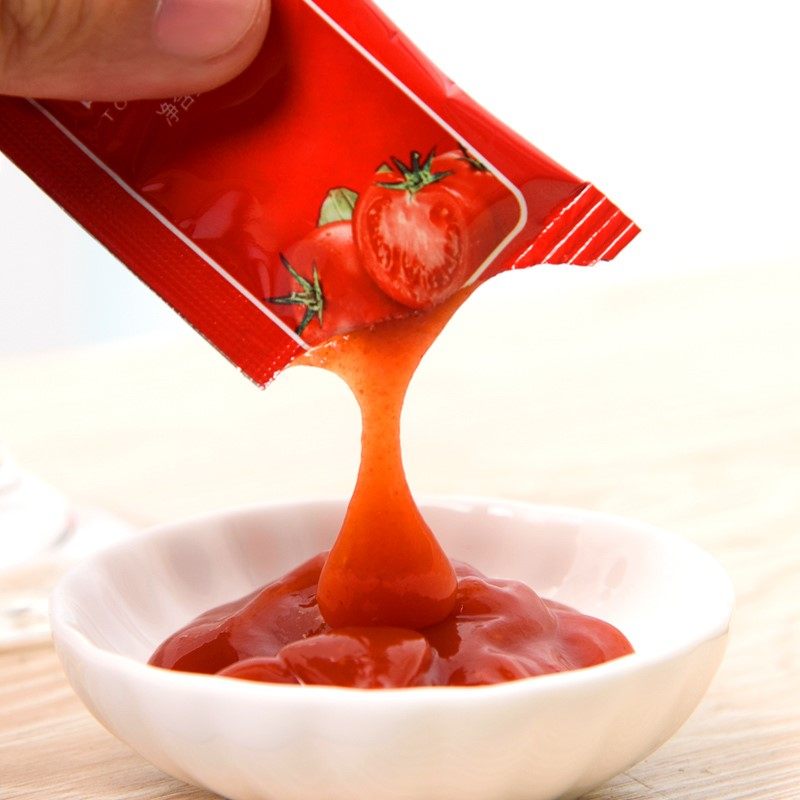 亿森番茄沙司商用番茄酱9g600小包装整箱炸鸡薯条蕃茄酱小包家用