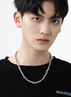粗链条项链男款潮流复古风男士