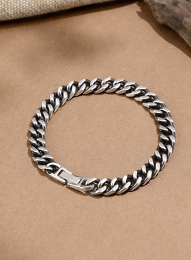 任嘉伦同款古巴手链男款钛钢配饰