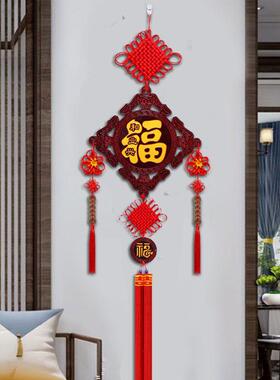 挂门上的吉祥物新款朱砂中国结客厅玄关挂件背景墙镇宅乔迁招财家