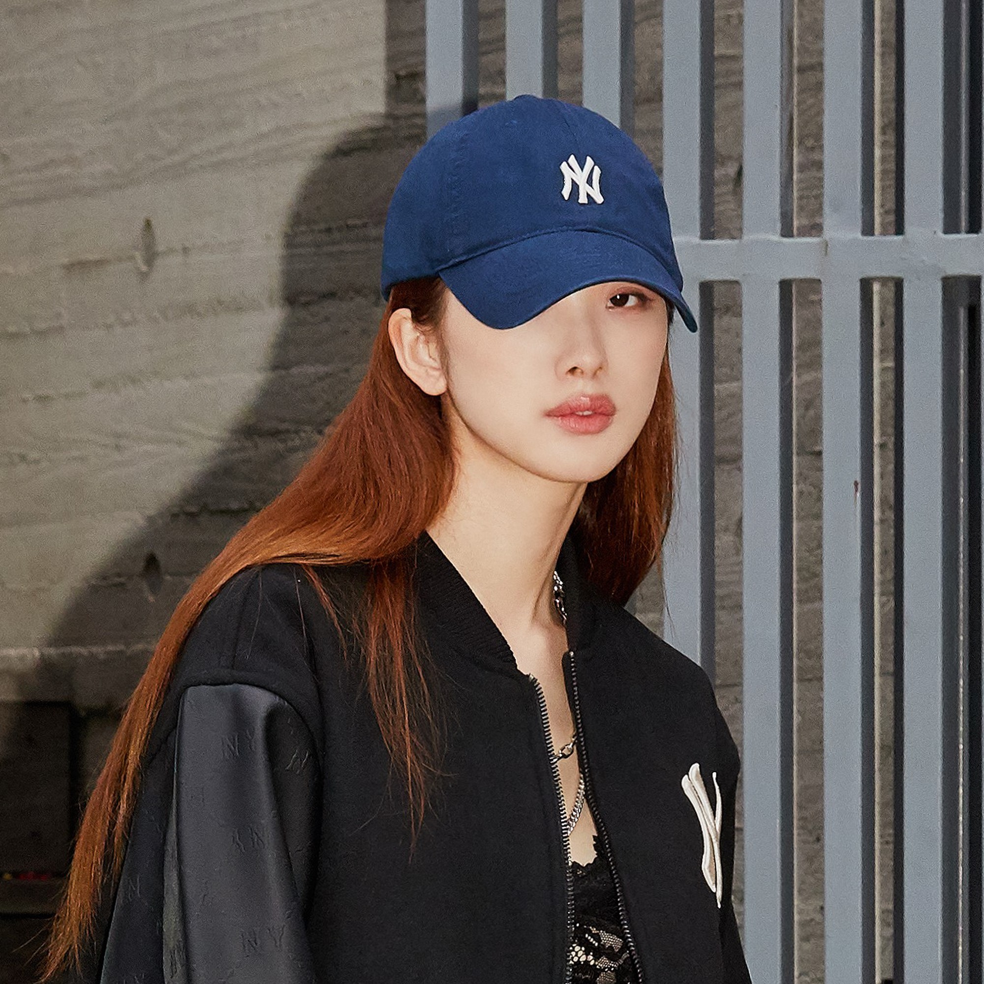 韩国mlb帽子洋基队男女款棒球帽软顶小标鸭舌帽情侣