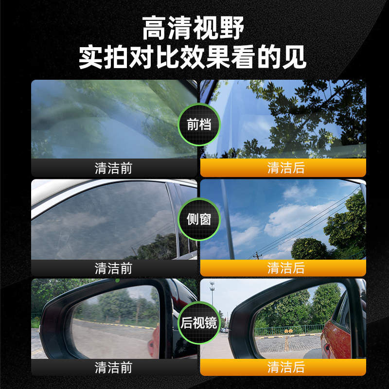 汽车玻璃油膜去除剂前挡风玻璃清洁车窗油膜清洗剂水渍水垢防雨剂-图0