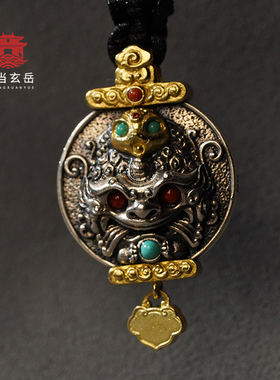 武当山直发武当玄岳 玄武 北方之神纯银925银吊坠专供 绳子款