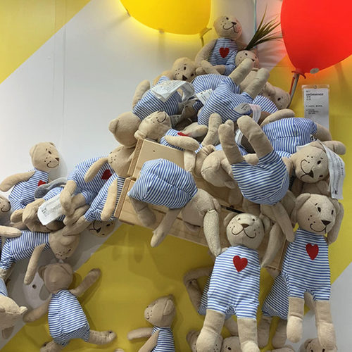 宜家费布勒比约小熊公仔儿童迷你版布娃娃小玩偶宠物玩具国内代购 - 图2