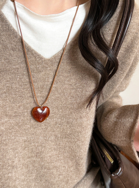 长款吊坠毛衣链项链女2025