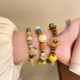 Double the cuteness ~ Cartoon fun ceramic bear bracelet