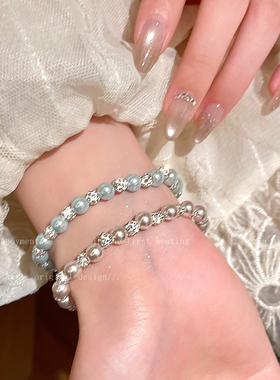 超闪珍珠锆石串珠手链