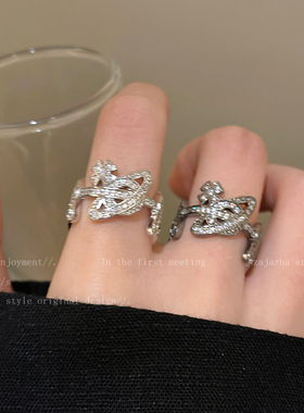 西太后土星锆石环绕戒指