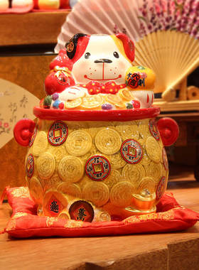摆件存钱罐客厅桌面卡通镇宅
