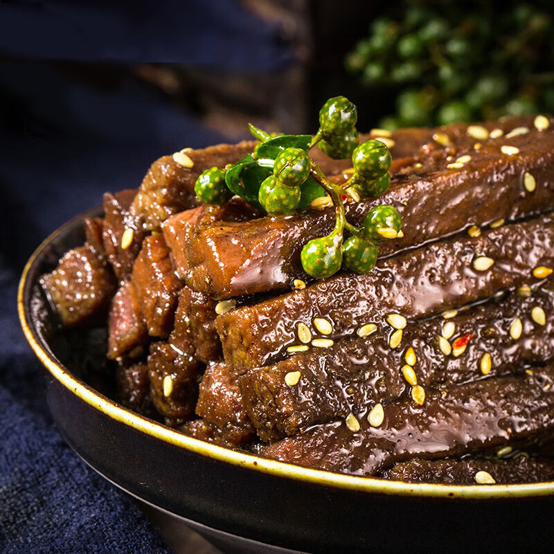 江志忠五香麻辣牛肉干藤椒味熟食真空冷吃零食四川成都眉山特产 - 图0