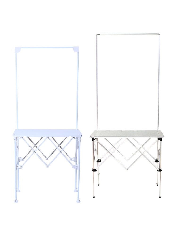促销台展示架便携折叠移动超市小吃车摆地摊试吃展台广告地推桌子-图3