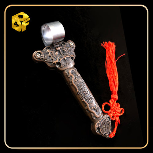 口吞宝剑 舞台惊险类未开刃卷缩道具剑非真剑表演玩具魔术道具 - 图1