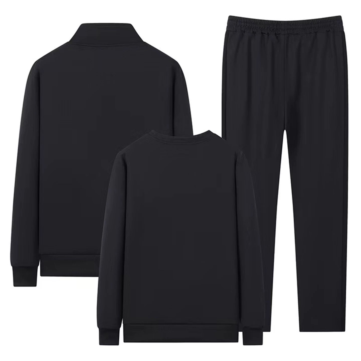 Lu Haifeng men's middle-aged and elderly sports suits spring and autumn men's casual jackets and pants long-sleeved T-shirts three-piece trendy set