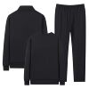 Lu Haifeng men's middle-aged and elderly sports suits spring and autumn men's casual jackets and pants long-sleeved T-shirts three-piece trendy set