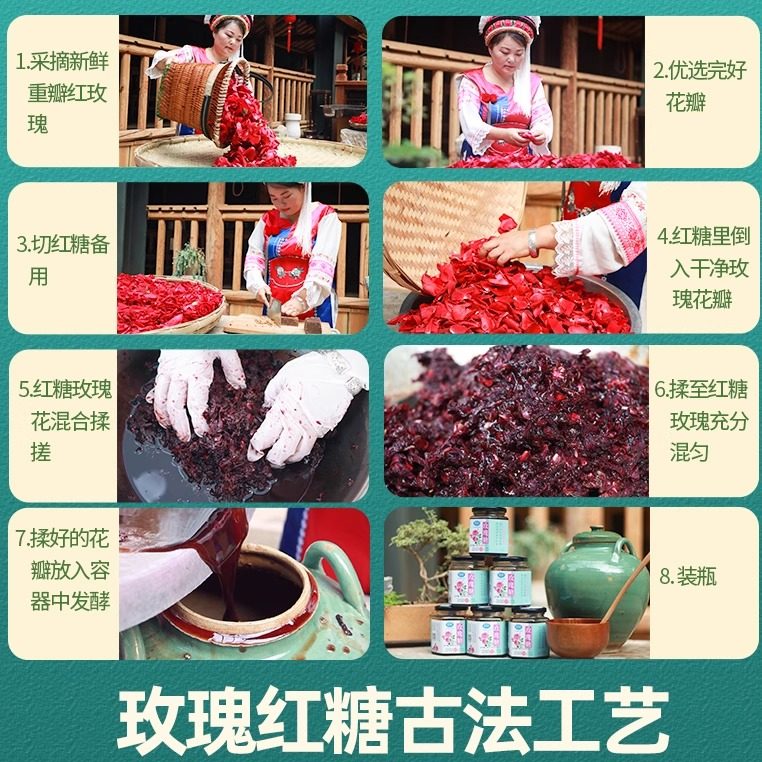 星益云南重瓣玫瑰花糖食用玫瑰糖鲜花饼馅料玫瑰糖玫瑰酱,淘宝优惠券,粉丝福利购,淘宝优惠卷