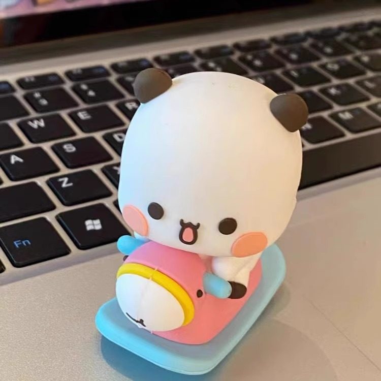 熊猫一二布布车载装饰潮玩偶可爱男女友生日礼物桌面摆件4