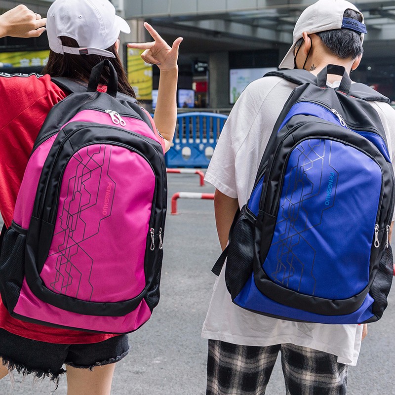 Fashionable Outdoor Trendy Sports Computer Backpack Men's Extra Large Capacity Student School Bag Travel Backpack Casual Simple