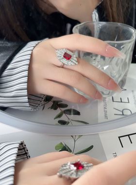 彩宝戒指耳钉项链女百搭时尚配饰