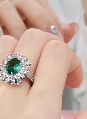 欧美高级祖母戒指女法式食指网红