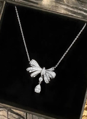 新品蝴蝶结项链时尚气质百搭ins