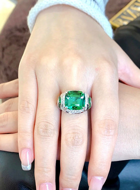 复古风鸡尾酒戒指洋气百搭食指戒