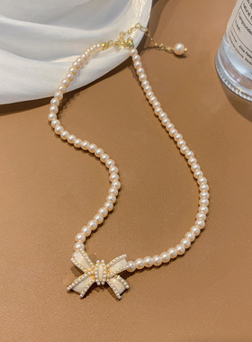 珍珠项链女巴洛克韩国气质短款