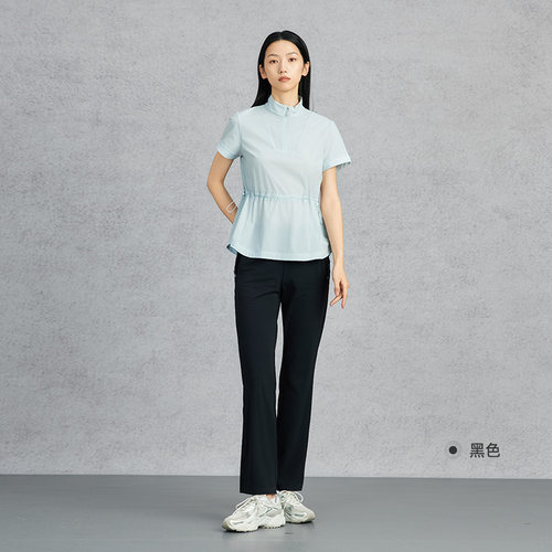 RAPIDO睿必度2025年春夏女士UPF50+防晒凉感修身微喇长裤雳霹道 - 图0