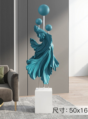 新款客厅大型落地斗鱼摆件电视