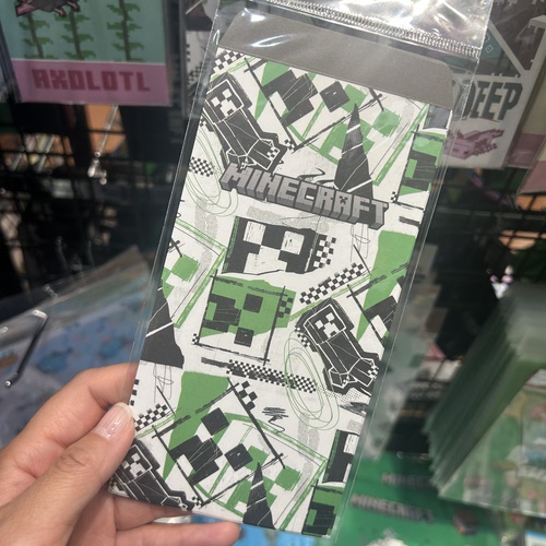 日本Minecraft我的世界文具mc游戏周边苦力怕自动铅笔袋收纳贴纸 - 图3