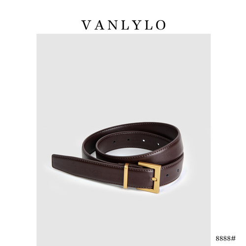 Vanlylo万里鹿品牌｜头层牛皮 |  金扣腰带  |  百搭 |  8888 - 图0