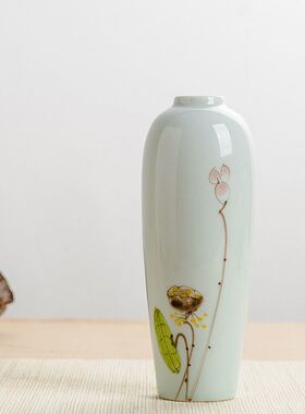 景德镇中式手绘青花陶瓷花瓶