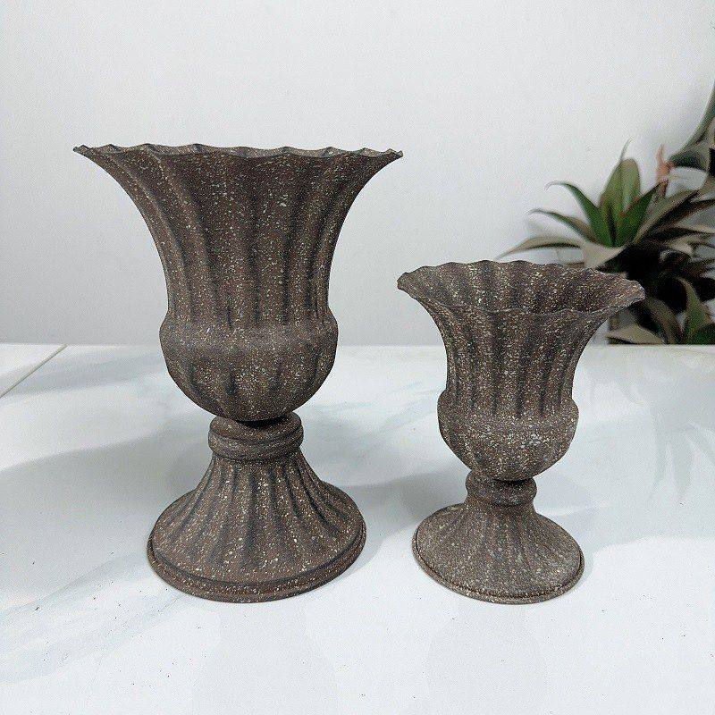 欧式复古铁艺花盆婚礼装饰干花插花器家居酒店花瓶摆件,淘宝优惠券,粉丝福利购,淘宝优惠卷