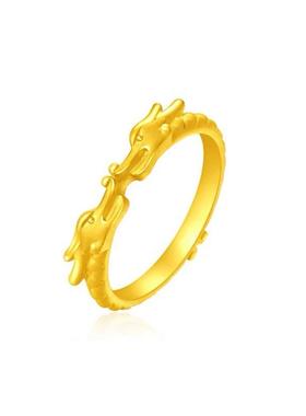 龙年生肖双头龙戒指女国潮新中式
