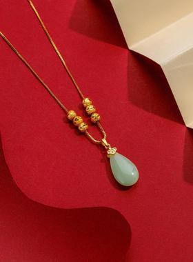 转运珠水滴项链女时尚气质仿