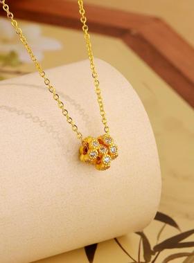 三环圆环吊坠项链女时尚气质